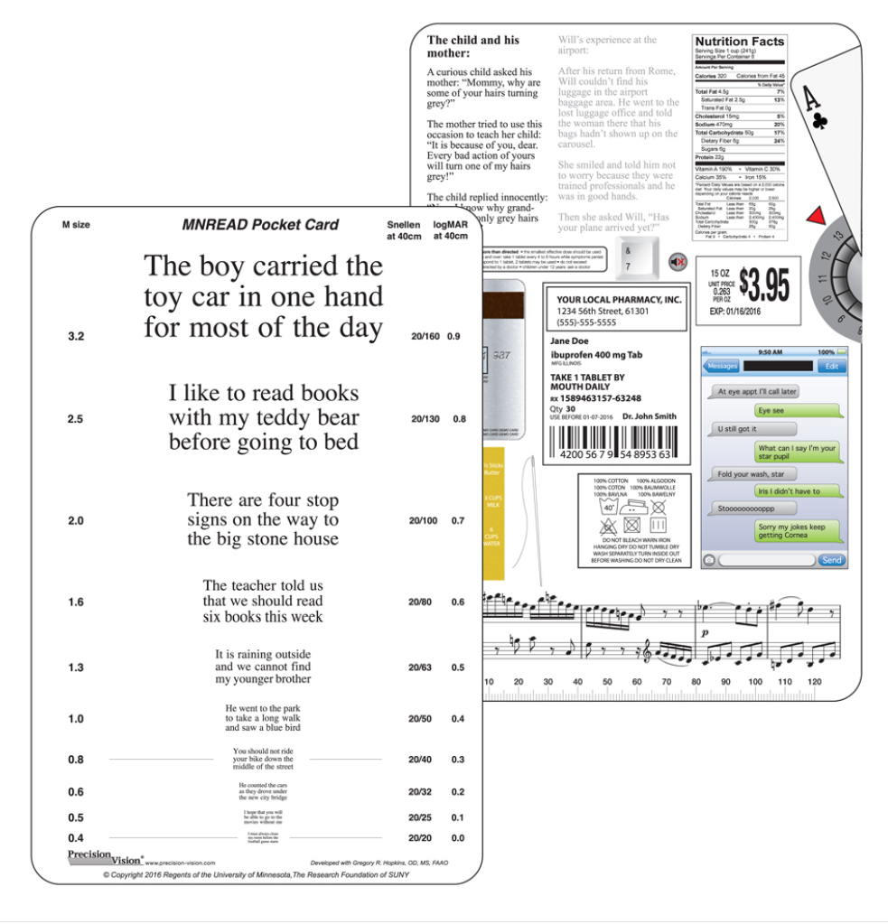 MNRead Pocket Card - Vision - Evaluation - Fu Kang Online Store MNRead Pocket Card - Vision - Evaluation - Fu Kang Online Store
